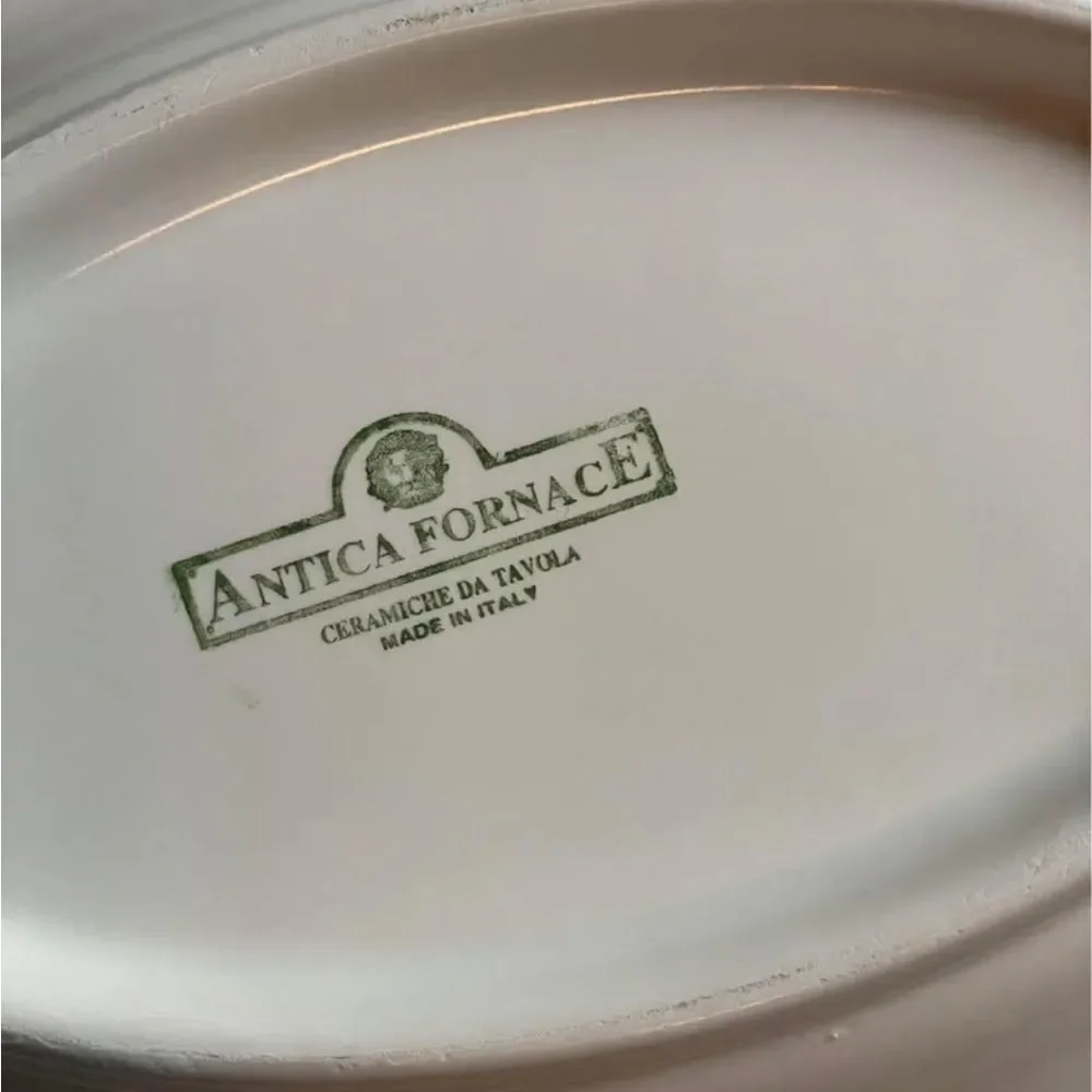 Antica Fornace Very Large Ceramic Serving Dish w/Colorful Design Made In Italy